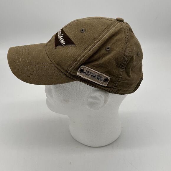 Budweiser Military Tribute Hat Ripstop Flat Dark Earth One Size Fits All Tan EUC - Picture 3 of 9